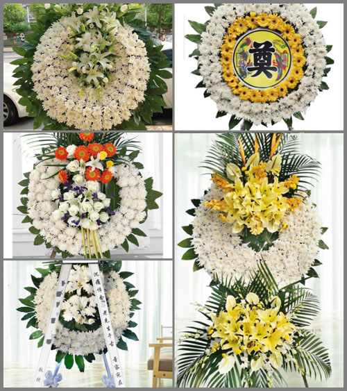 四川广安前锋区龙塘街道花圈速递